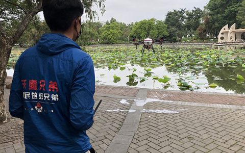 利用植保無人機開展公園樹林病蟲害防治