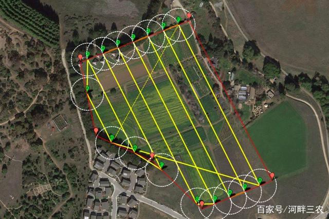 無人機(jī)為工作繪制農(nóng)業(yè)工作圖