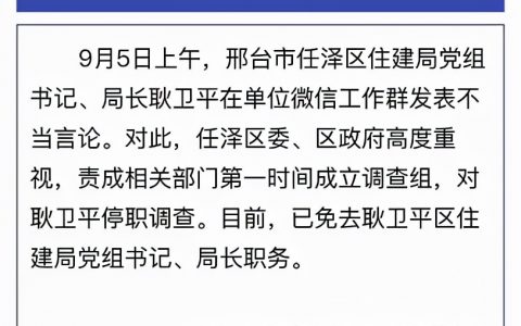 局長工作群發(fā)不雅消息被免職