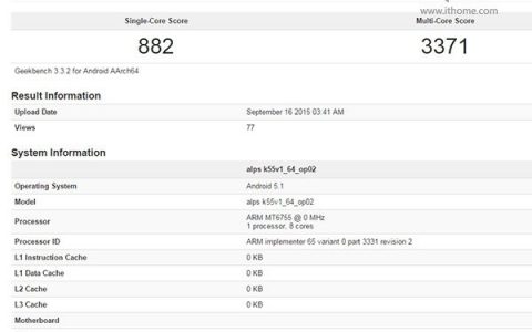 聯(lián)發(fā)科MT6755跑分(mt6755相當于驍龍哪款處理器)