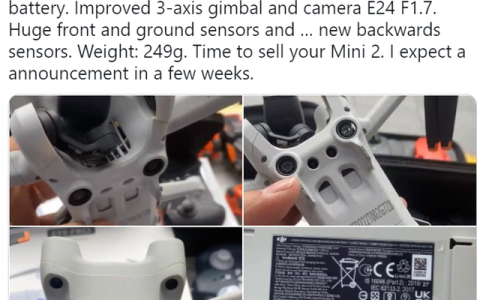 2022大疆DJI Mini 3無人機照片(最大抗風 5 級,續(xù)航時間 31 分鐘)