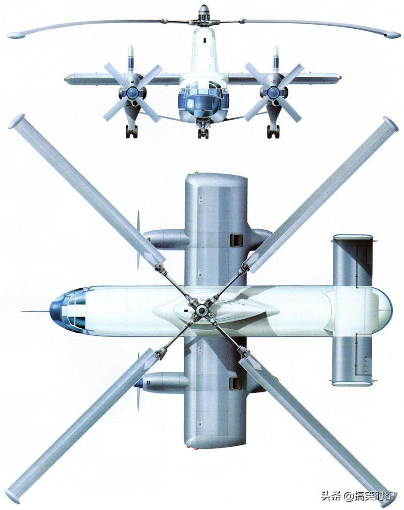 融合了旋翼機、直升機和固定翼飛機的黑科技 Fairey Rotodyne飛機