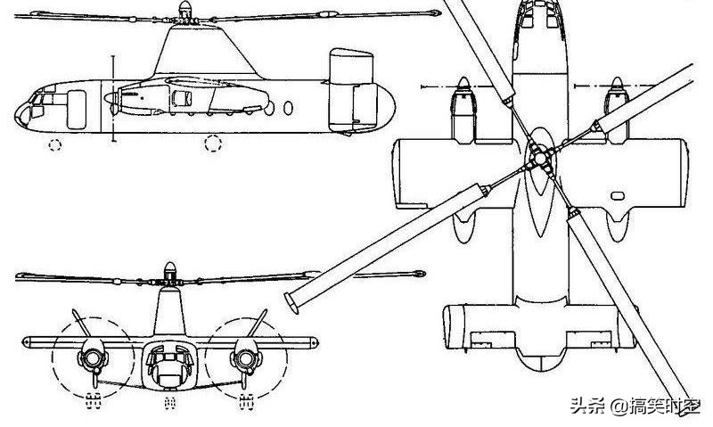 融合了旋翼機、直升機和固定翼飛機的黑科技 Fairey Rotodyne飛機