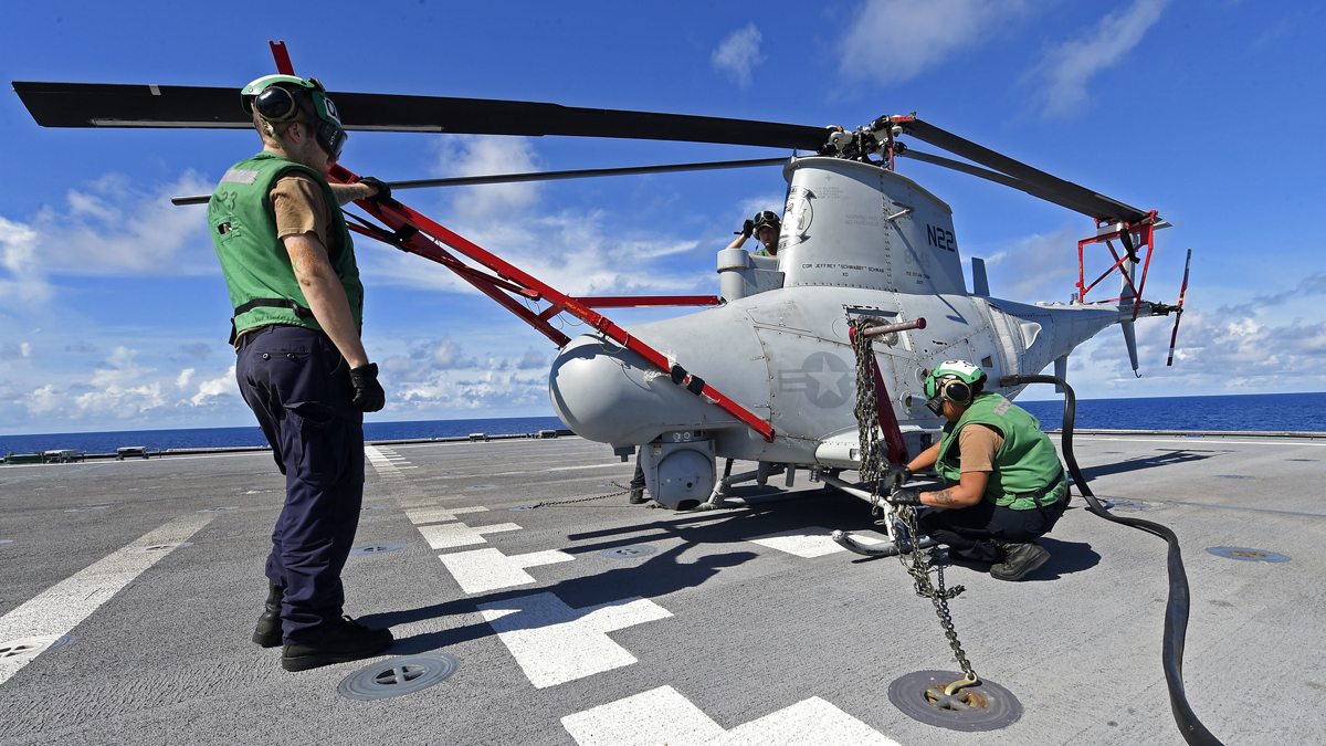 又出事！美軍一架MQ-8B無人機(jī)在基地內(nèi)墜毀